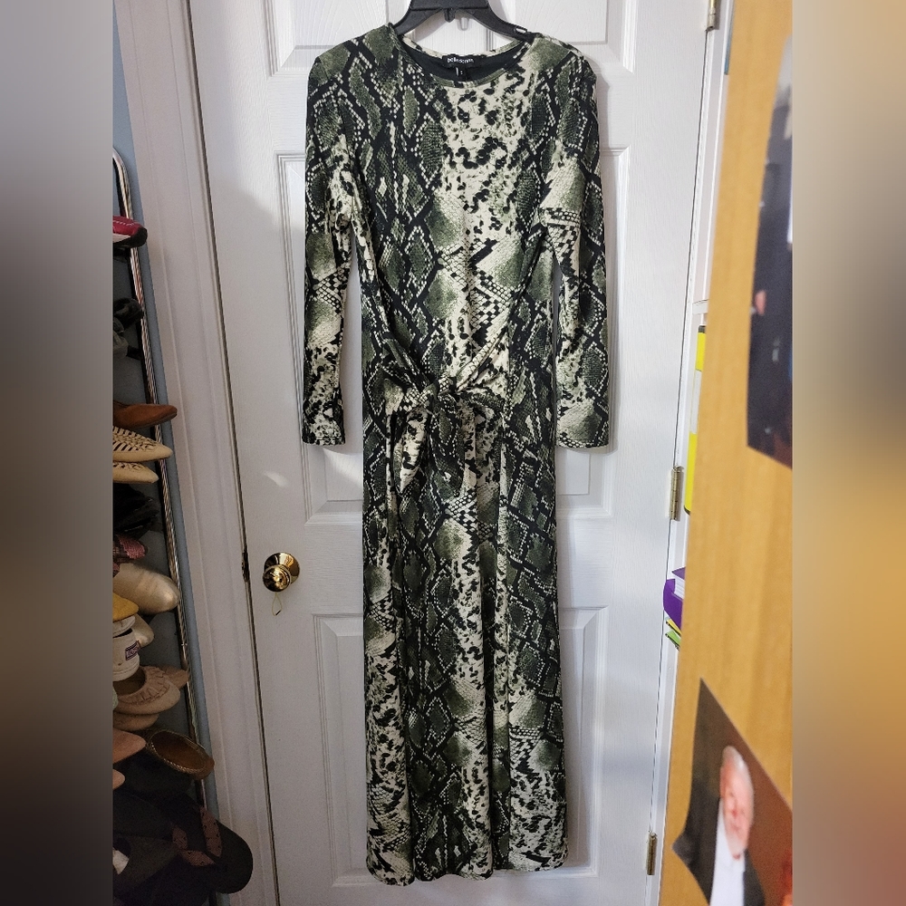 Willow Maxi: Olive Snakeskin - Small